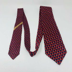 J. Z. RICHARDS MENS TIE 100% Silk Necktie Burgundy
